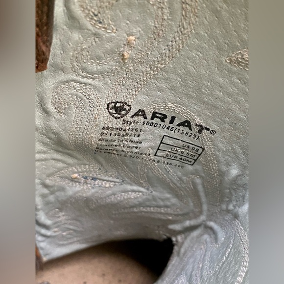 Ariat Women's Legend Leather Western Cowboy Boots - Size 9B - Picture 8 of 11